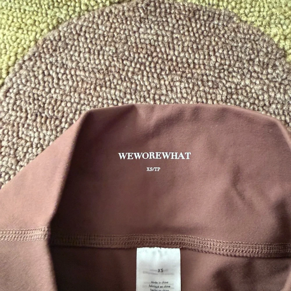 NWT WeWoreWhat Hot Short Brown Short Bike Shorts 3” Inseam Women’s Size XS